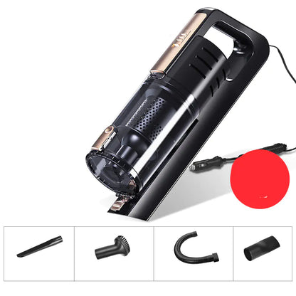 High-Power Car Vacuum Cleaner with LED Light